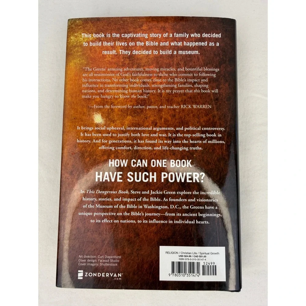 This Dangerous Book Steve Jackie Green Hardcover‎ 2017 Museum of the Bible